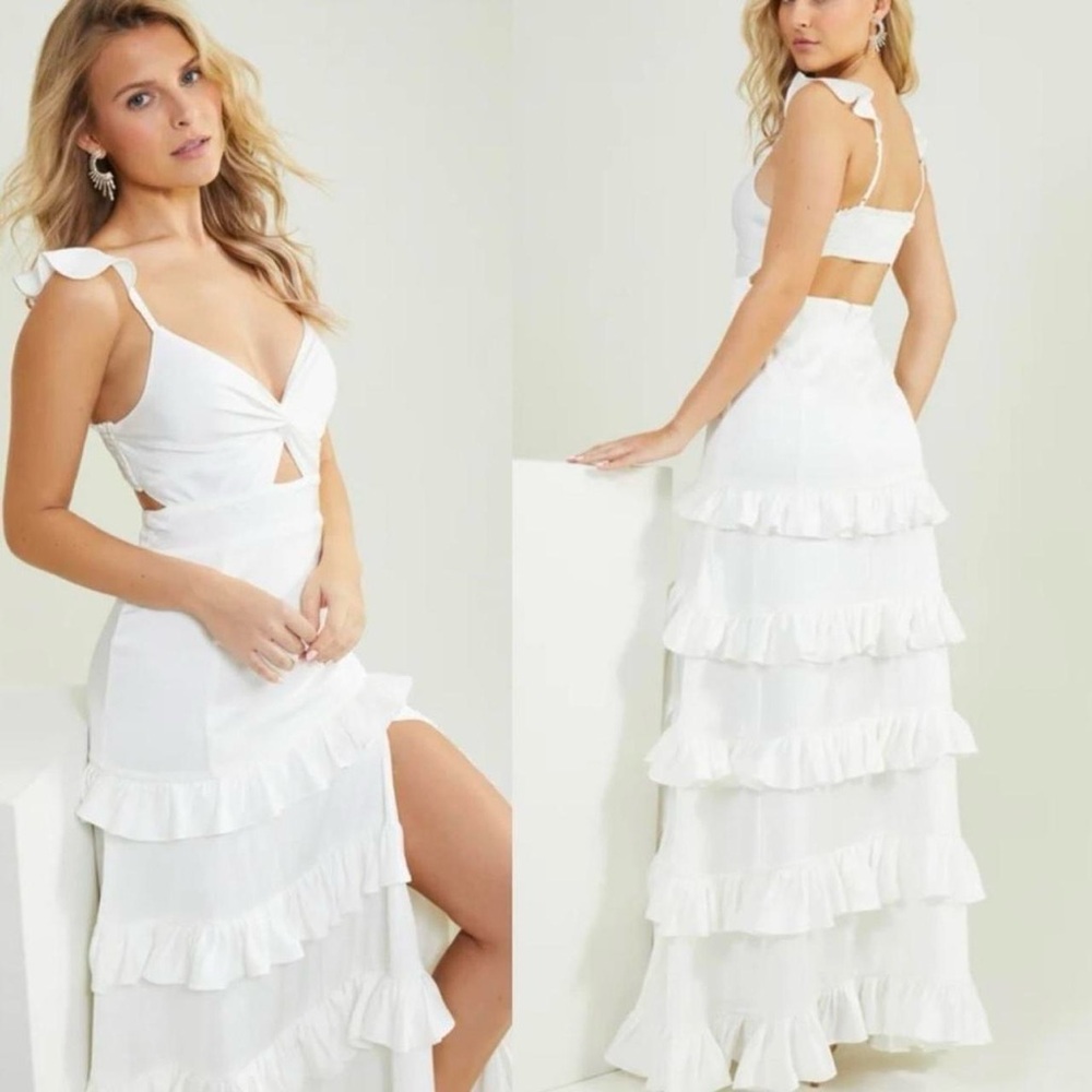 Altar’d state white maxi dress